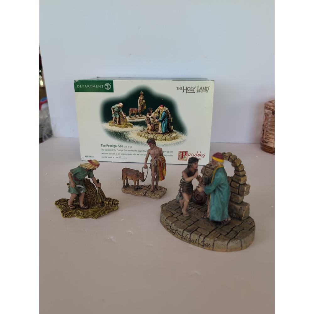 Dept. 56 Holy Land The Prodigal Son Set of 3 The Parables of Jesus 59923 Retired